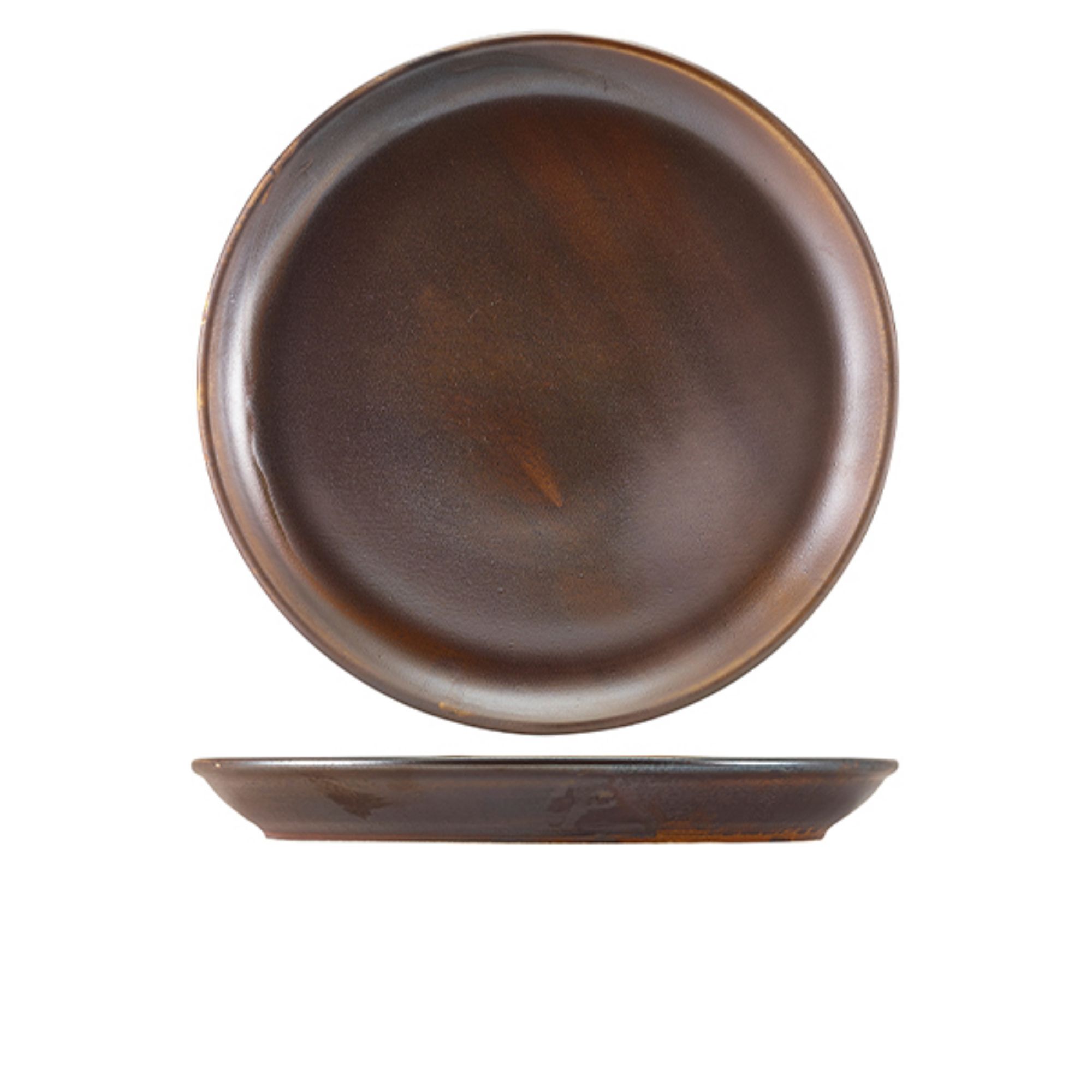Picture of Terra Porcelain Rustic Copper Coupe Plate 30.5cm - CP-PRC30