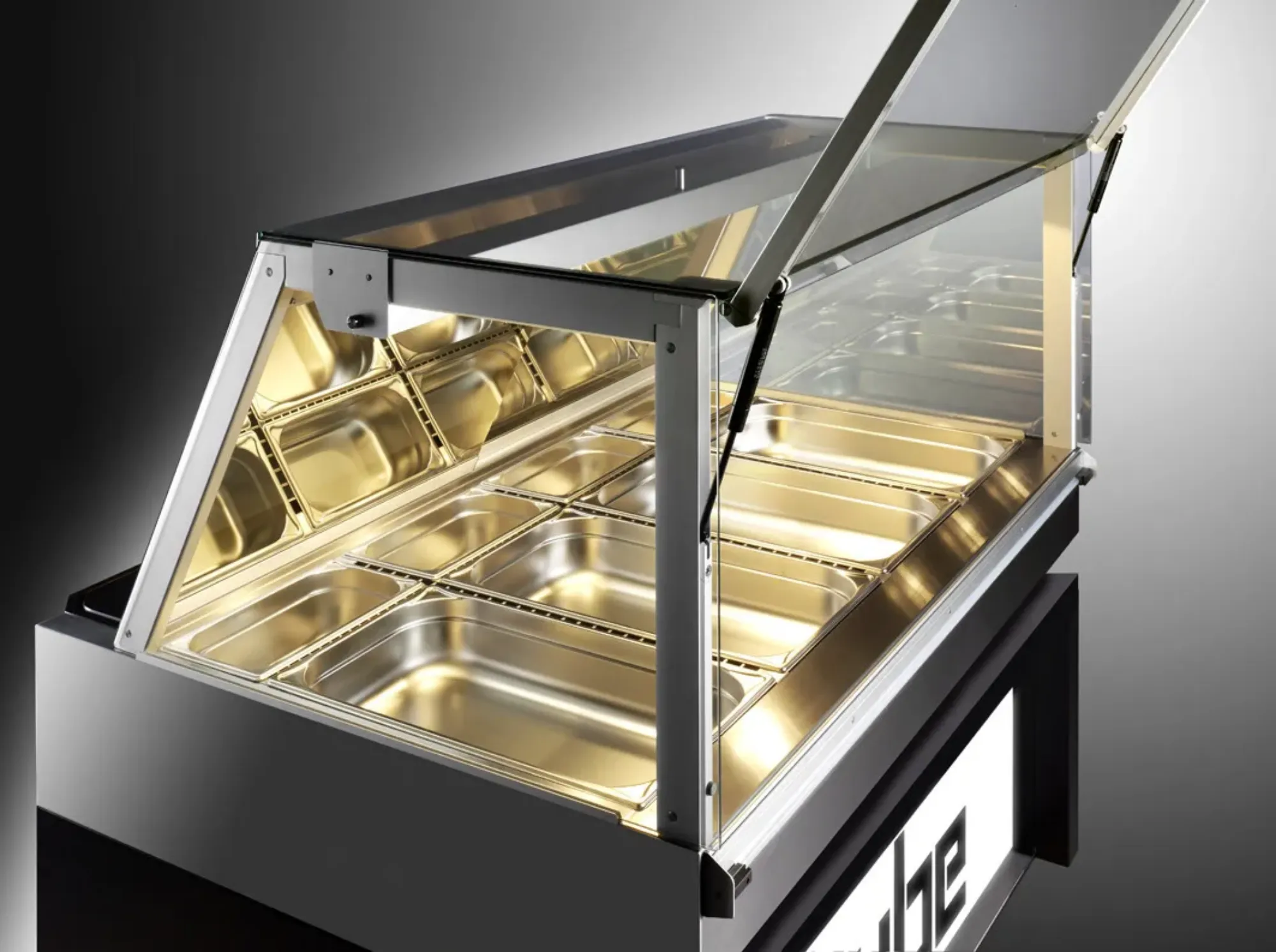Picture of Ubert Cube Freestanding Serve Over Refrigerated Display - DKTCUFTRANGE
