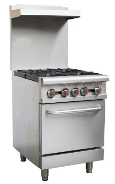 Show details for Chefsrange RGR24 - 4 Burner Range with Backsplash & Shelf - RGR24 Picture of Chefsrange RGR24 - 4 Burner Range with Backsplash & Shelf - RGR24