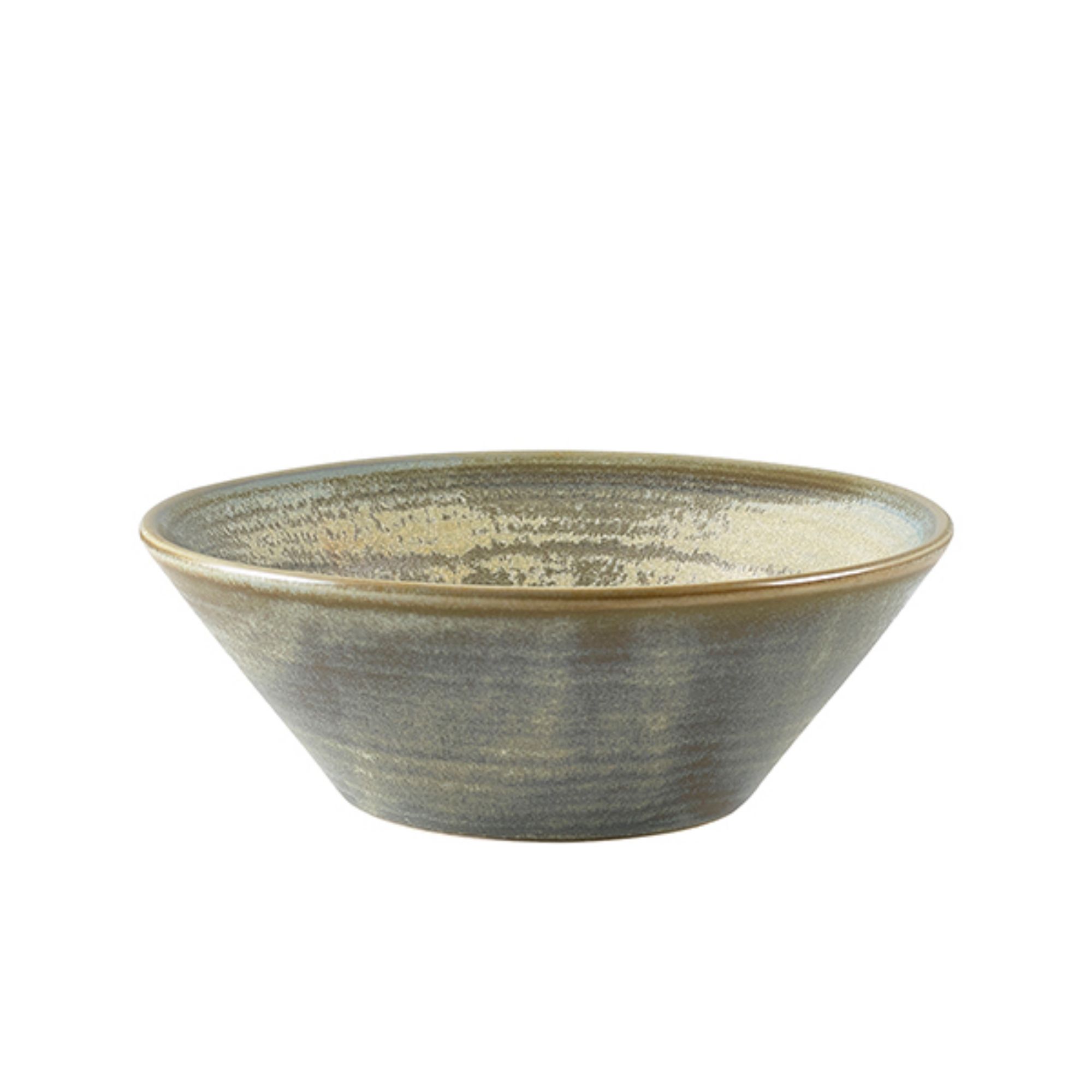 Picture of Terra Porcelain Matt Grey Conical Bowl 14cm - CN-PMG14