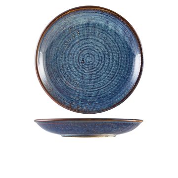 Show details for Terra Porcelain Aqua Blue Deep Coupe Plate 28cm - Pack of 3 - DC-PBL28 Picture of Terra Porcelain Aqua Blue Deep Coupe Plate 28cm - Pack of 3 - DC-PBL28