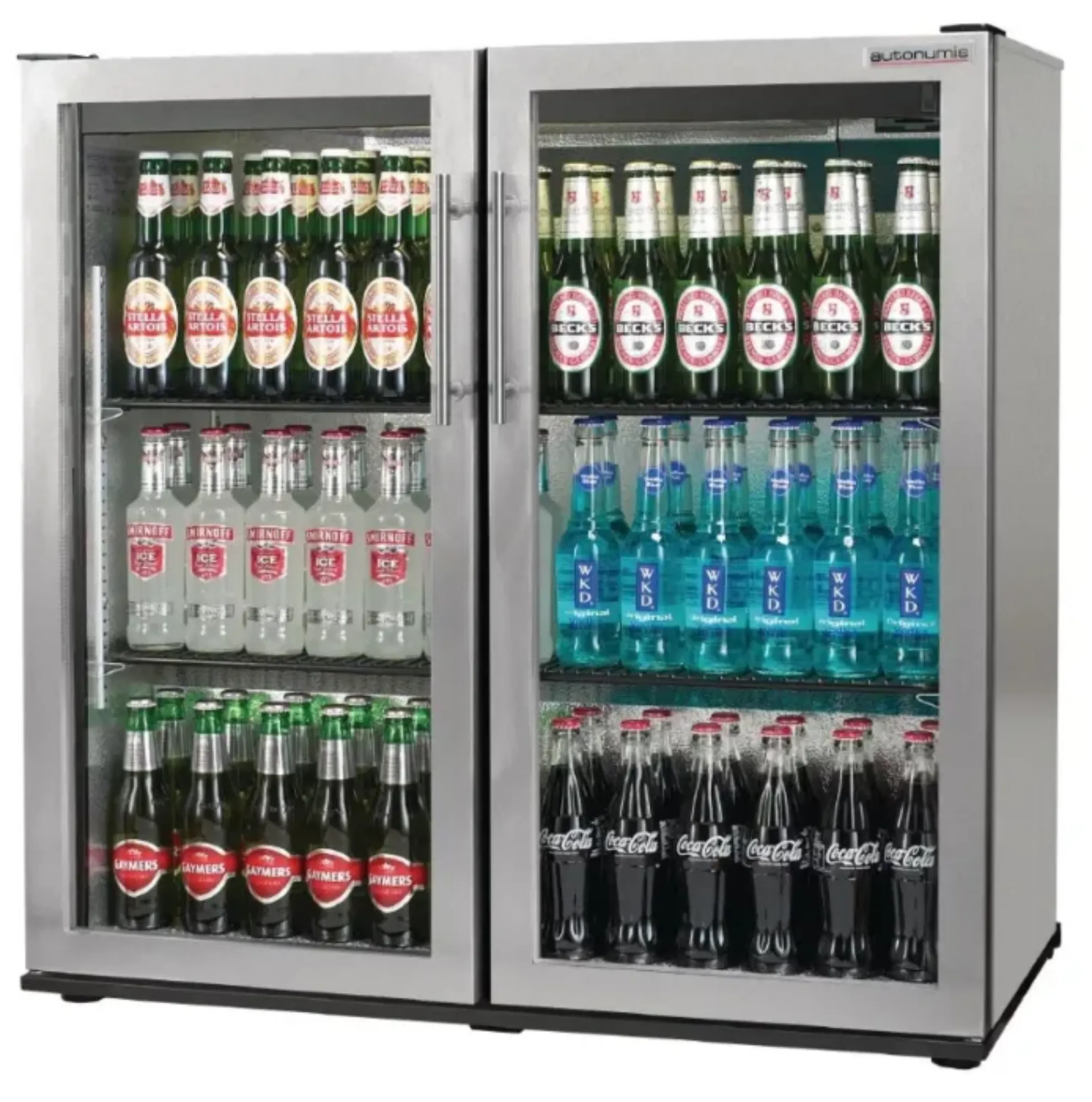 Picture of Autonumis RGC Series Popular A215182 Stainless Steel Double Door Bottle Cooler - ARGCSROG