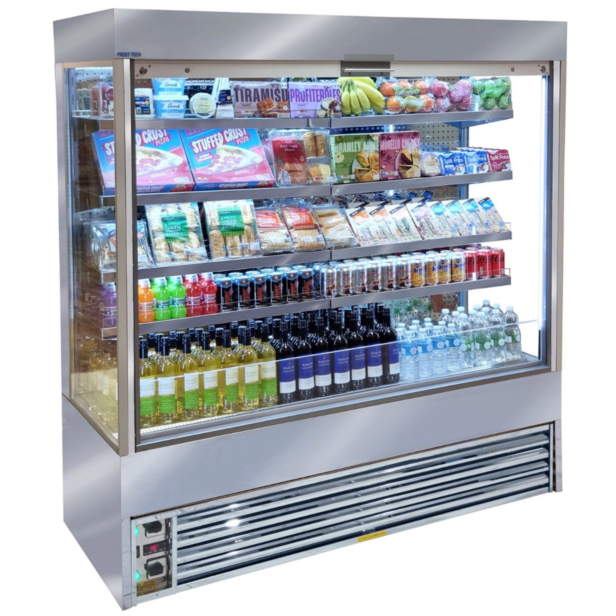 Picture of FROST-TECH 1.8m Shuttered Tiered Display - SD75-180SHU-HC
