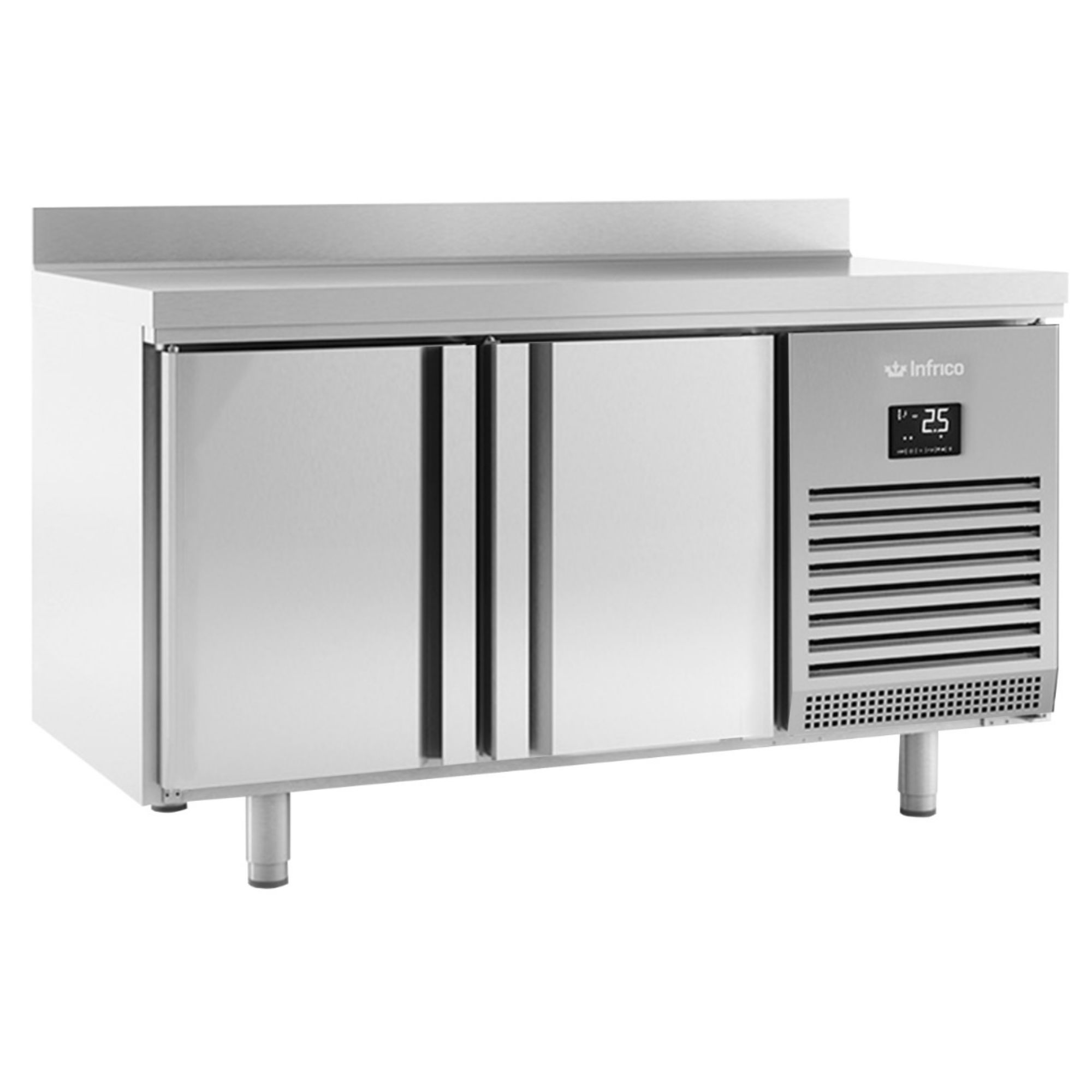 Picture of INFRICO 2 DOOR GN1/1 COUNTER WITH UPSTAND 295L - BMGN1470