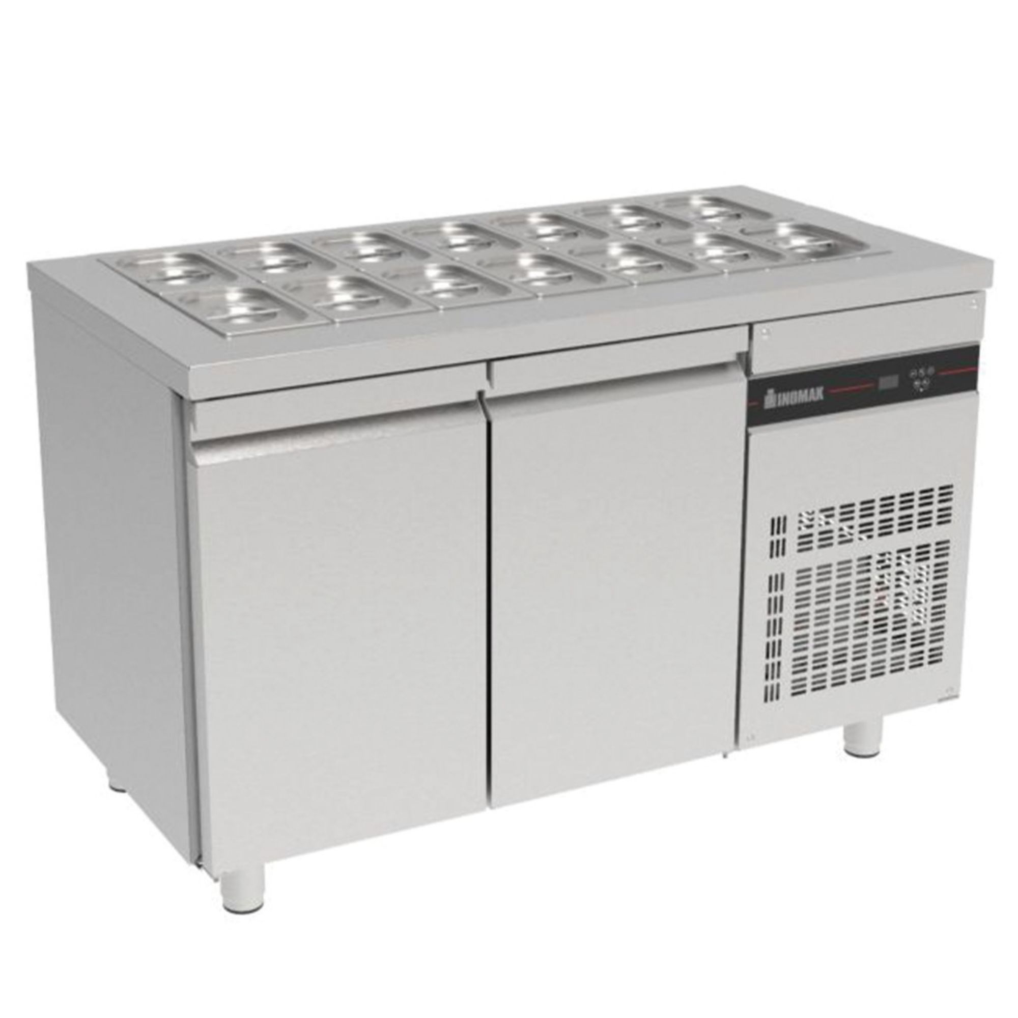 Picture of INOMAK Double Hinged Door Gastronorm Saladette - ZNF99