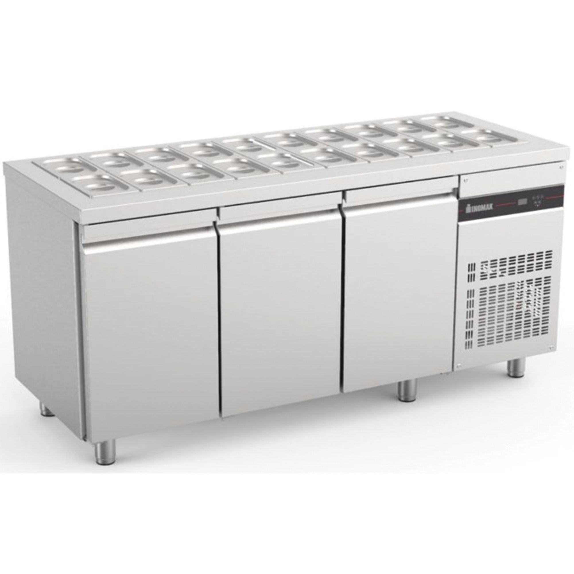 Picture of INOMAK Triple Hinged Door Gastronorm Saladette - ZNF999-HC