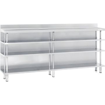 Show details for INFRICO Back Bar Shelving 2452mm Wide - ME60-2500 Picture of INFRICO Back Bar Shelving 2452mm Wide - ME60-2500