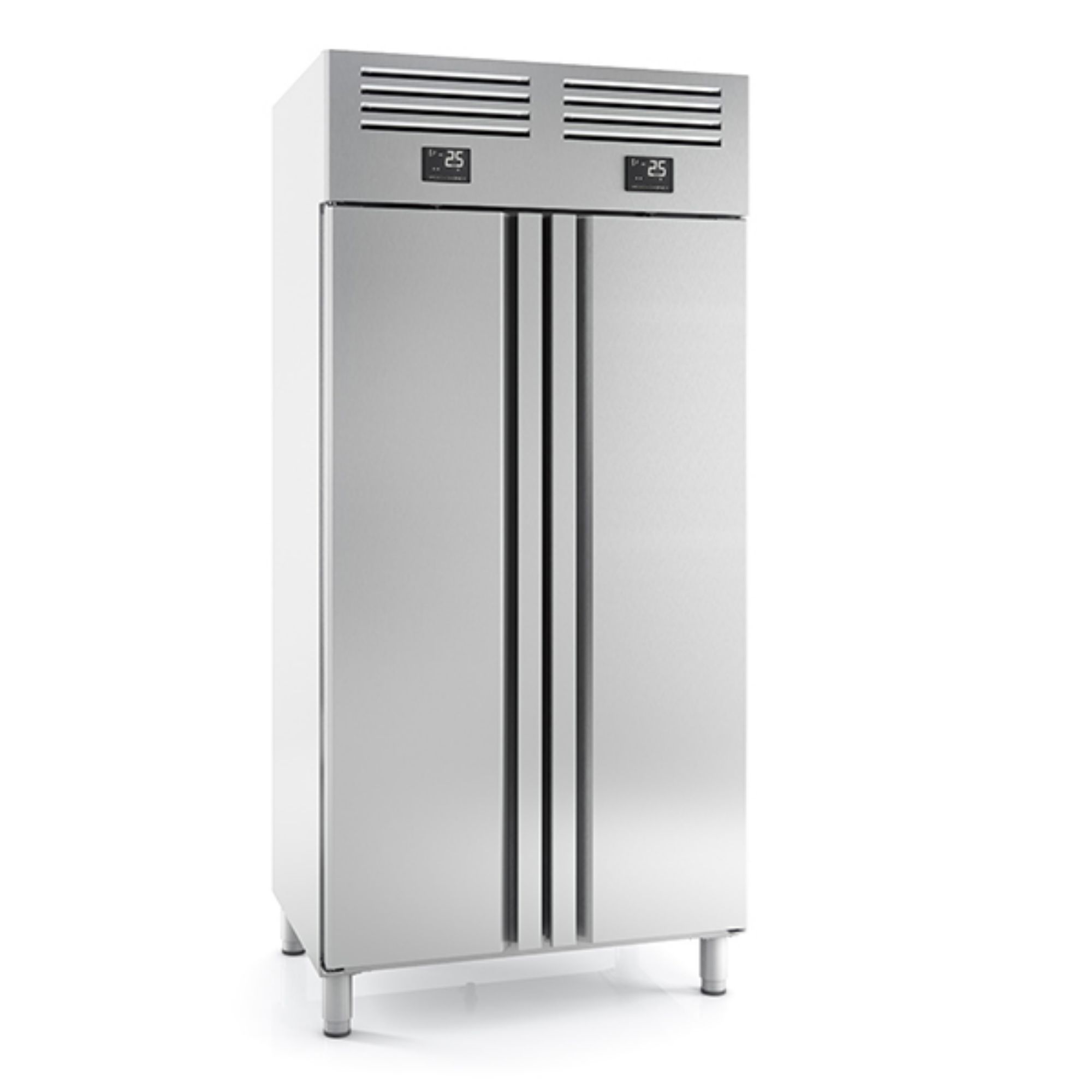 Picture of INFRICO DOUBLE DOOR SS 1/1 FRIDGE FREEZER 325+325L - AGN602MIX