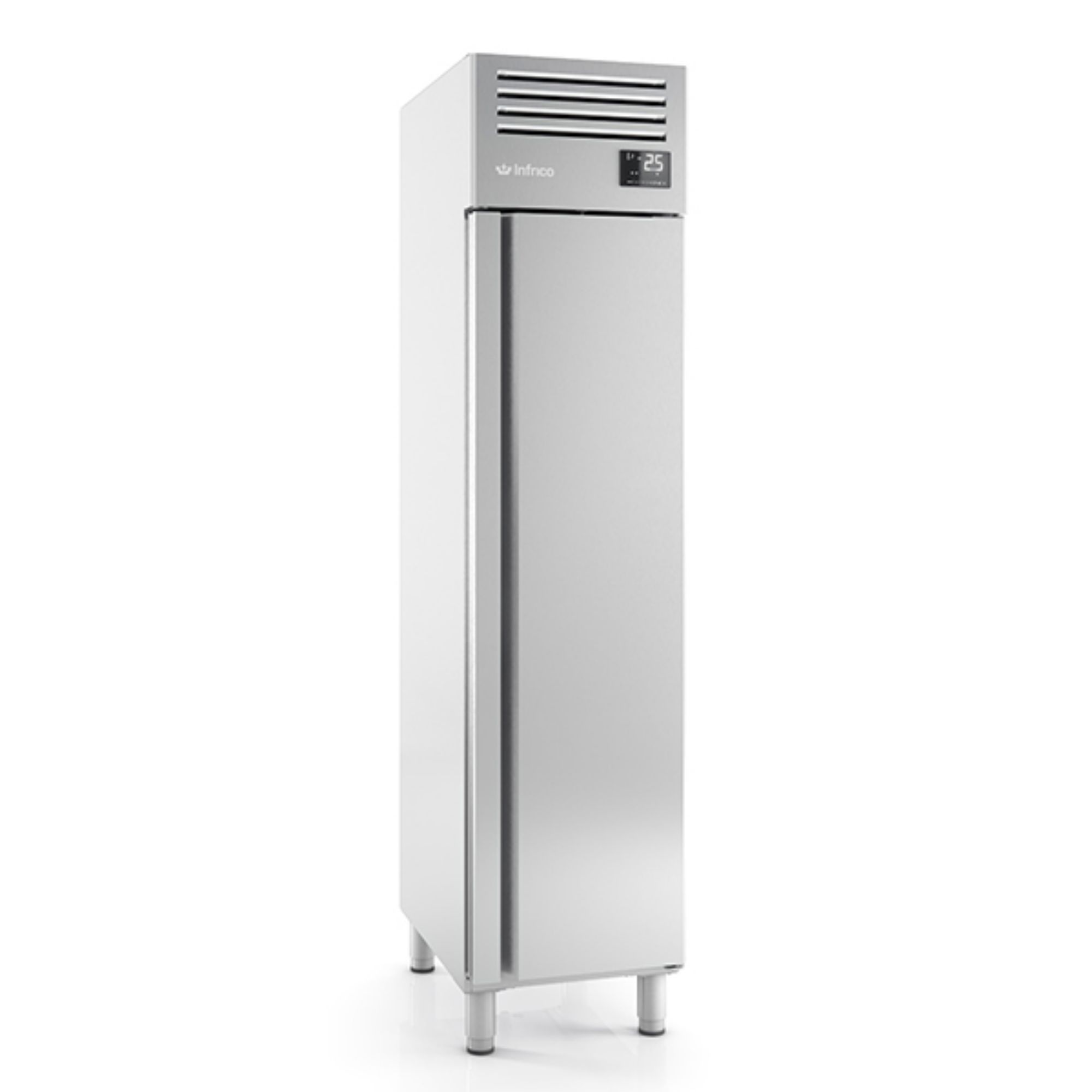 Picture of INFRICO SINGLE DOOR STAINLESS STEEL 1/1 FREEZER 325L - AGN301BT
