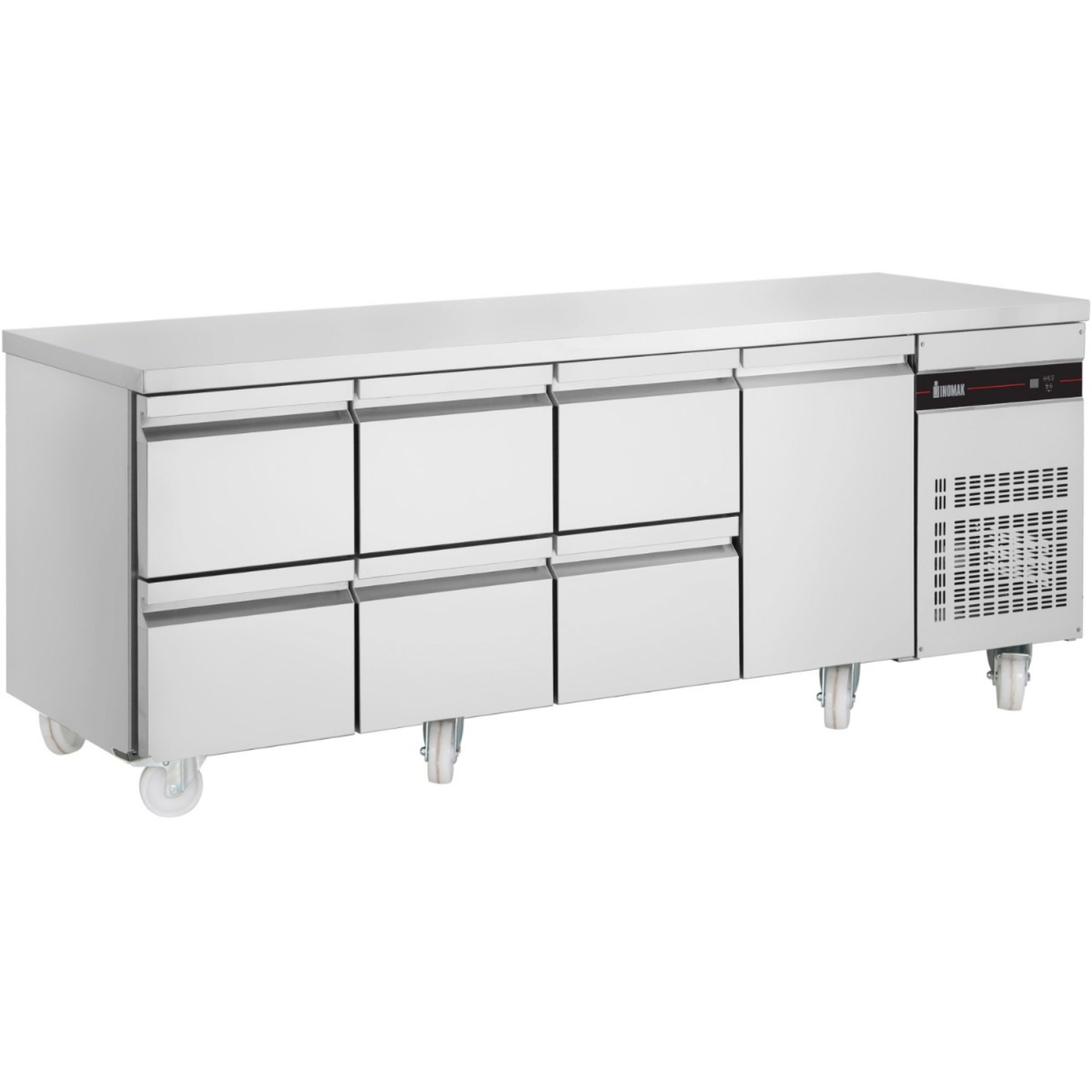 Picture of INOMAK 583L Six Drawer Single Door Gastronorm Counter Refrigerator - PN2229-HC