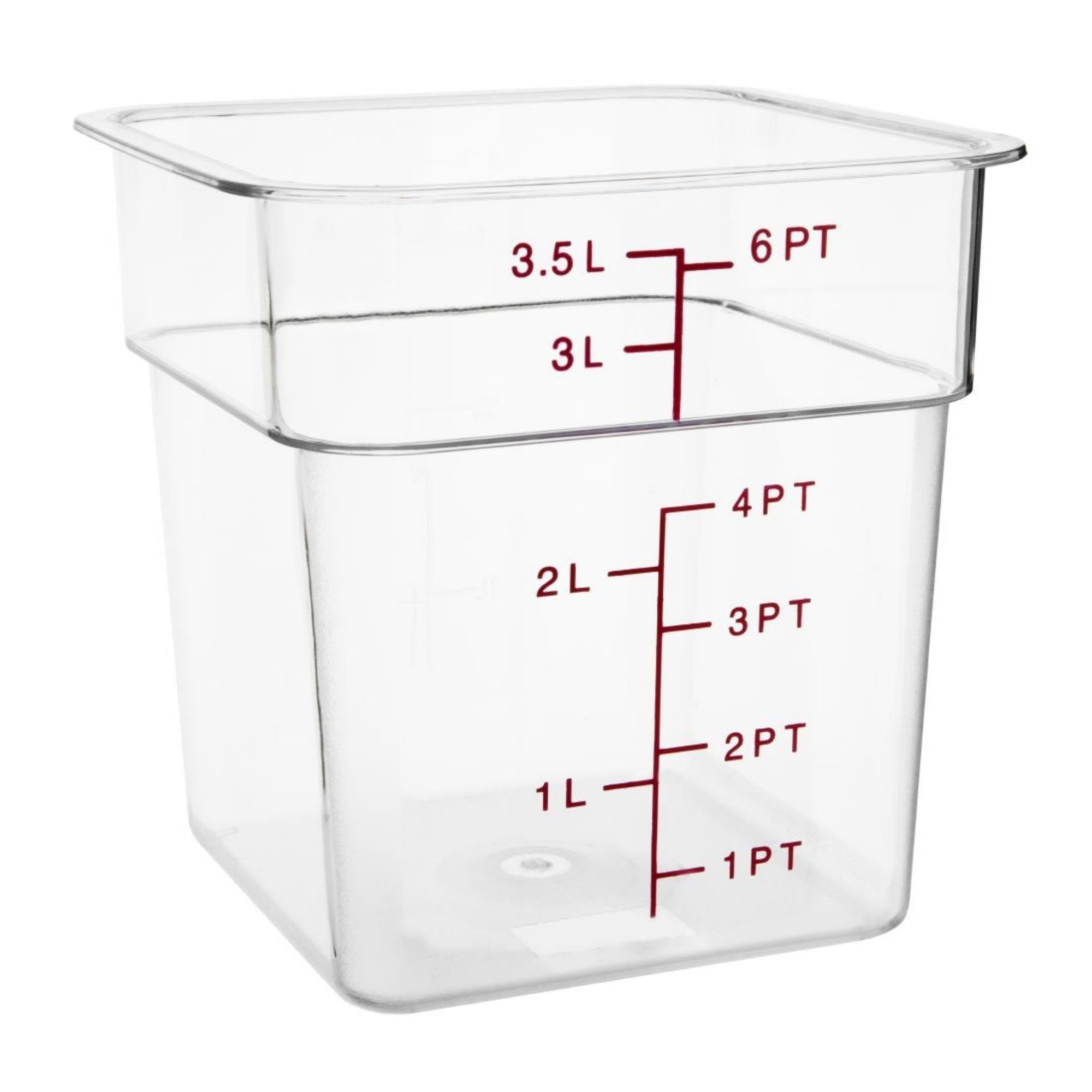 Picture of Hygiplas Polycarbonate Square Storage Container 3.5Ltr - CF021OG