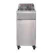 Picture of Buffalo Single Tank Twin Basket Freestanding Gas Fryer - DC319-NOG
