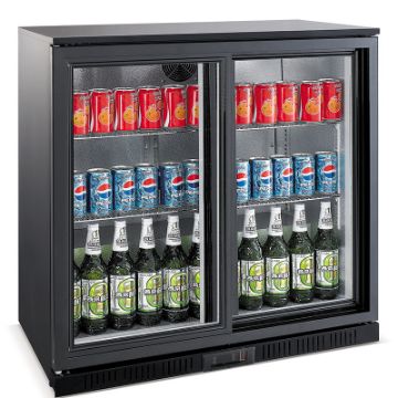 Show details for CombiSteel Backbar Cooler 2 Sliding Glass Door Black - 7527.0045 Picture of CombiSteel Backbar Cooler 2 Sliding Glass Door Black - 7527.0045