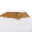 Picture of Southside Short Length Bib Apron Denim Blue with Tan Ties - BA158