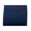 Picture of Southside Short Length X-Cross Back Bib Apron Denim Blue with Tan Ties - BA159