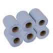 Picture of Nisbets Essentials Centrefeed Blue Rolls 2-Ply 320 Sheets (6 pack) - SA836