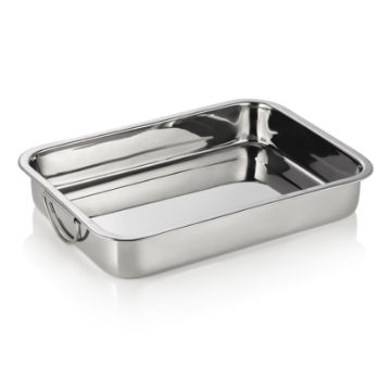 Show details for Cucina Roasting Pot/Tray 43 x 31 x 7 cm Chrome Nickel Steel - 1651043 Picture of Cucina Roasting Pot/Tray 43 x 31 x 7 cm Chrome Nickel Steel - 1651043