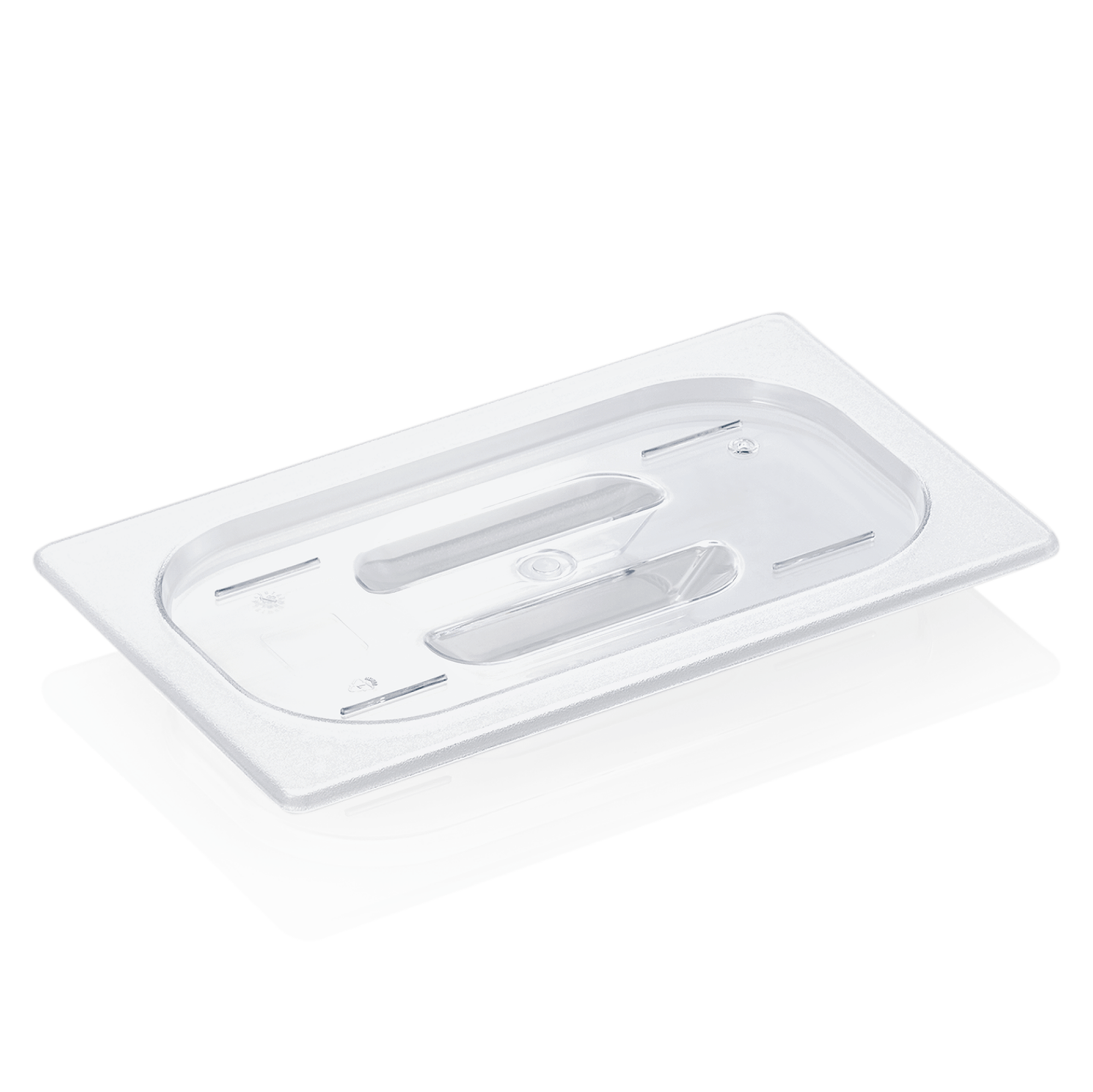 Picture of Was Germany GN Container Black 1/4 Polycarbonate with Lid - 9614001