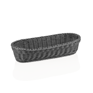 Show details for Weaver Pro Baguette Basket 40x16x8 cm Grey Polypropylene - 5075440 Picture of Weaver Pro Baguette Basket 40x16x8 cm Grey Polypropylene - 5075440