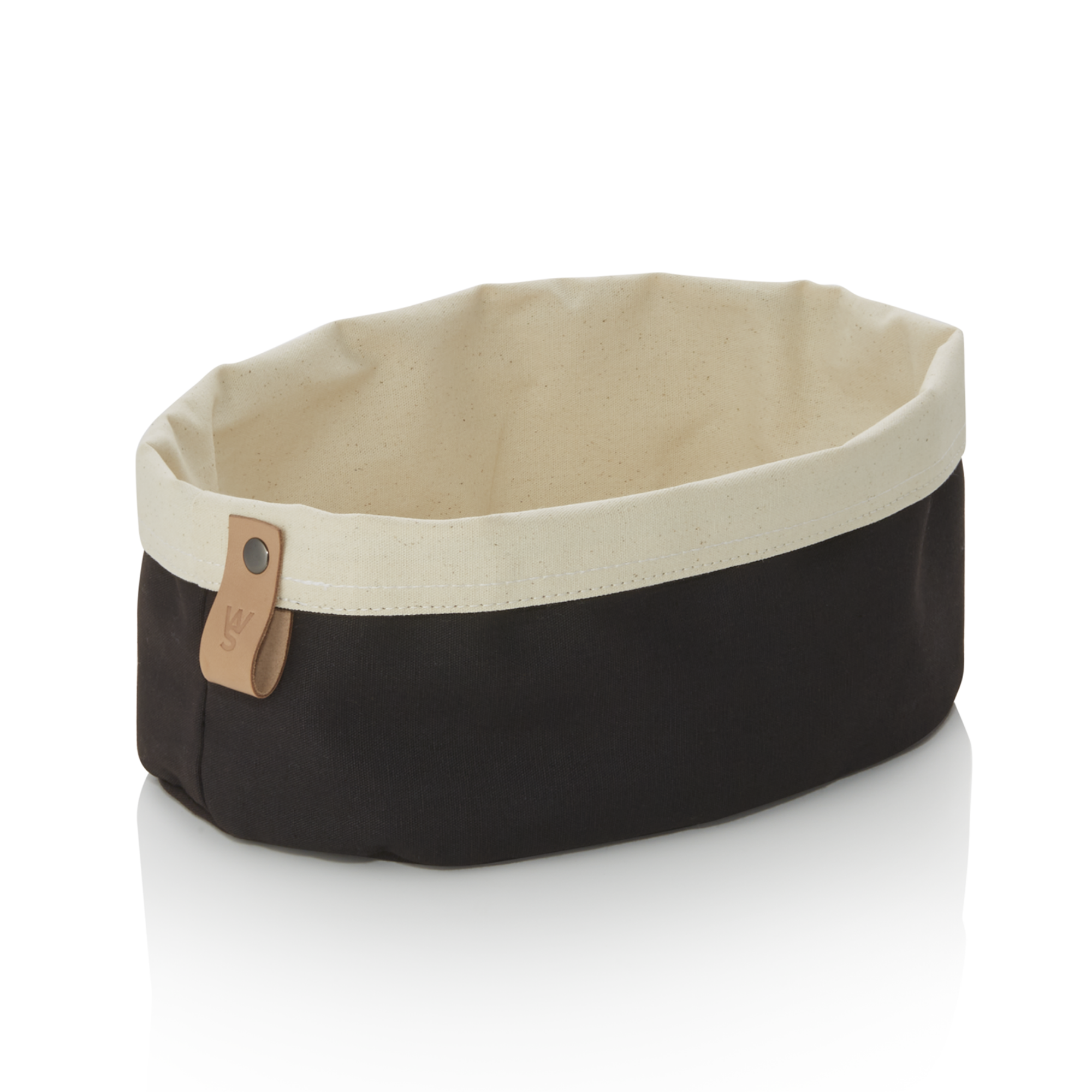 Picture of Was Germany Bread Bag, Reversible Cotton, Black/Cream, 25x18x12 cm - 9392125