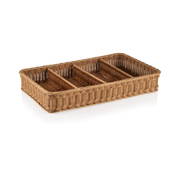 Show details for Weaver Pro GN Cutlery Basket 1/1 Beige Polypropylene - 5079211 Picture of Weaver Pro GN Cutlery Basket 1/1 Beige Polypropylene - 5079211