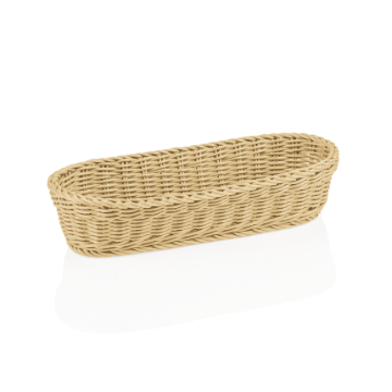 Show details for Weaver Pro Baguette Basket Oval 40x16x8 cm Light Beige Polypropylene - 5075340 Picture of Weaver Pro Baguette Basket Oval 40x16x8 cm Light Beige Polypropylene - 5075340