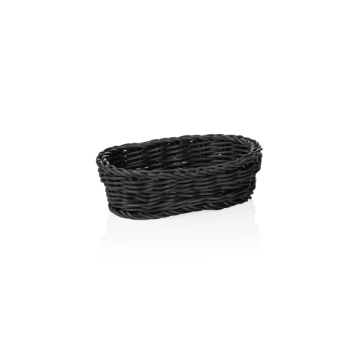 Show details for Weaver Pro Oval Basket Black Polypropylene 19x12 cm - 5073019 Picture of Weaver Pro Oval Basket Black Polypropylene 19x12 cm - 5073019