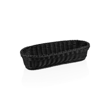Show details for Weaver Pro Baguette Basket Black Polypropylene 40x16x8 cm - 5075040 Picture of Weaver Pro Baguette Basket Black Polypropylene 40x16x8 cm - 5075040