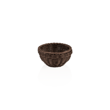 Show details for Weaver Pro Basket Polypropylene Dark Brown Dia 16 cm Height 8 cm - 5074116 Picture of Weaver Pro Basket Polypropylene Dark Brown Dia 16 cm Height 8 cm - 5074116