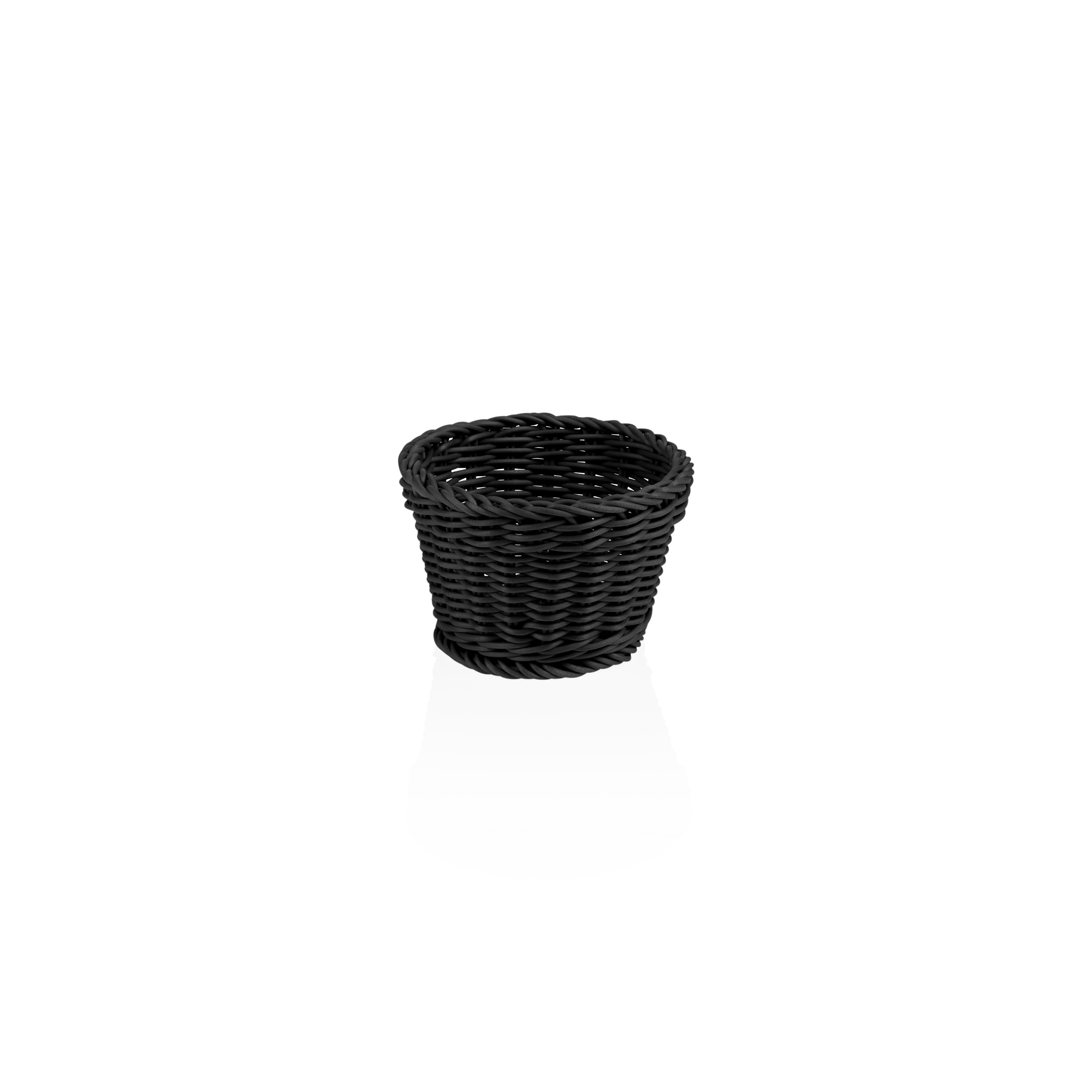 Picture of Weaver Pro Oval Black Polypropylene Basket Dia 13 cm Height 10 cm - 5074013