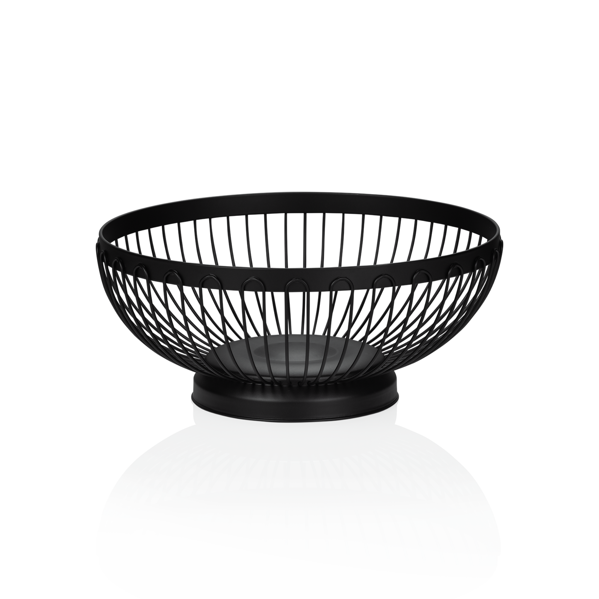 Picture of Was Germany Table Basket Black Powder-Coated Metal Dia 21 cm - 1454211