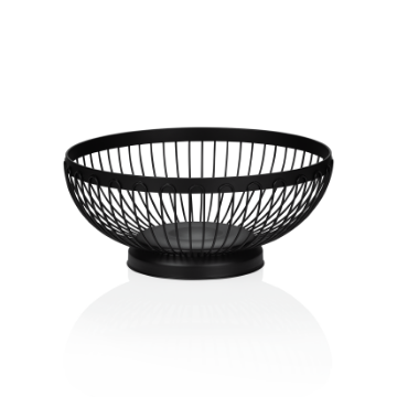 Show details for Was Germany Table Basket Black Powder-Coated Metal Dia 21 cm - 1454211 Picture of Was Germany Table Basket Black Powder-Coated Metal Dia 21 cm - 1454211