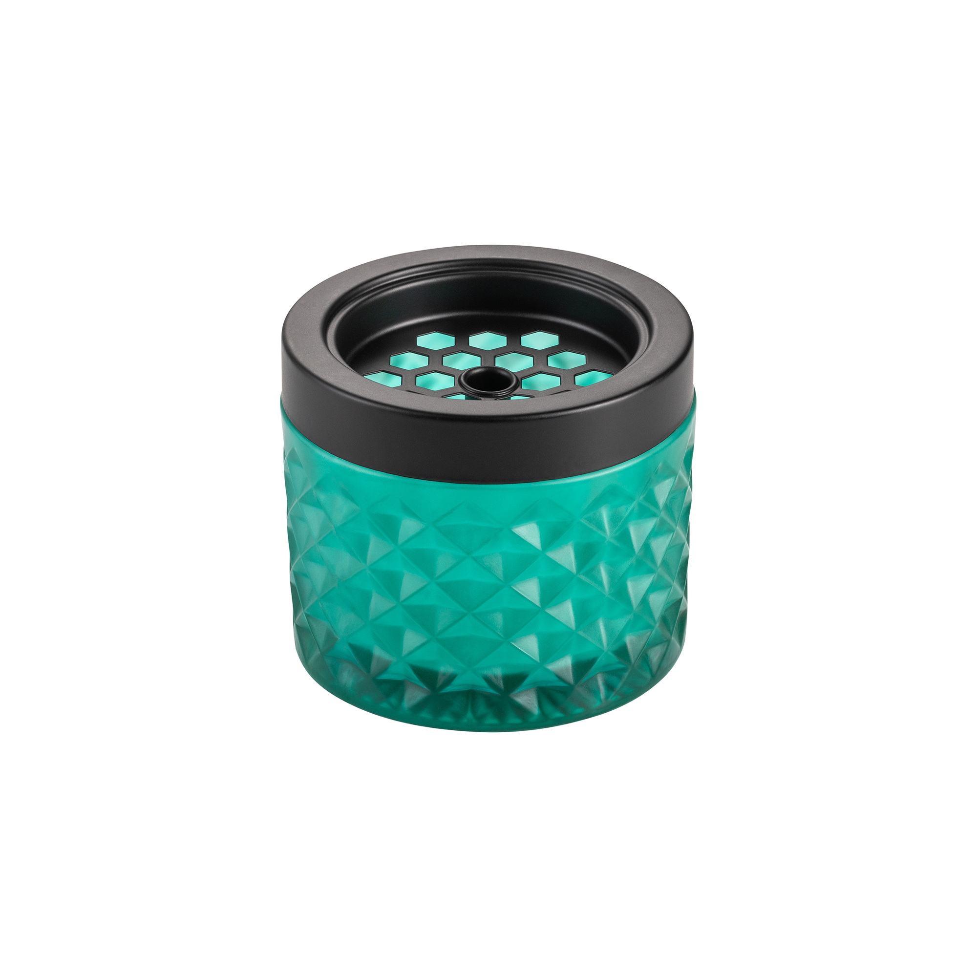Picture of Was Germany Wind Ashtray Turquoise Glass Metal Dia 9.5 cm - 1119209