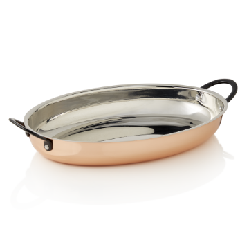 Show details for Steel & Style Ruby Serving Pan, Copper & Brass, 0.9 L, 30x22 cm - 2022302 Picture of Steel & Style Ruby Serving Pan, Copper & Brass, 0.9 L, 30x22 cm - 2022302