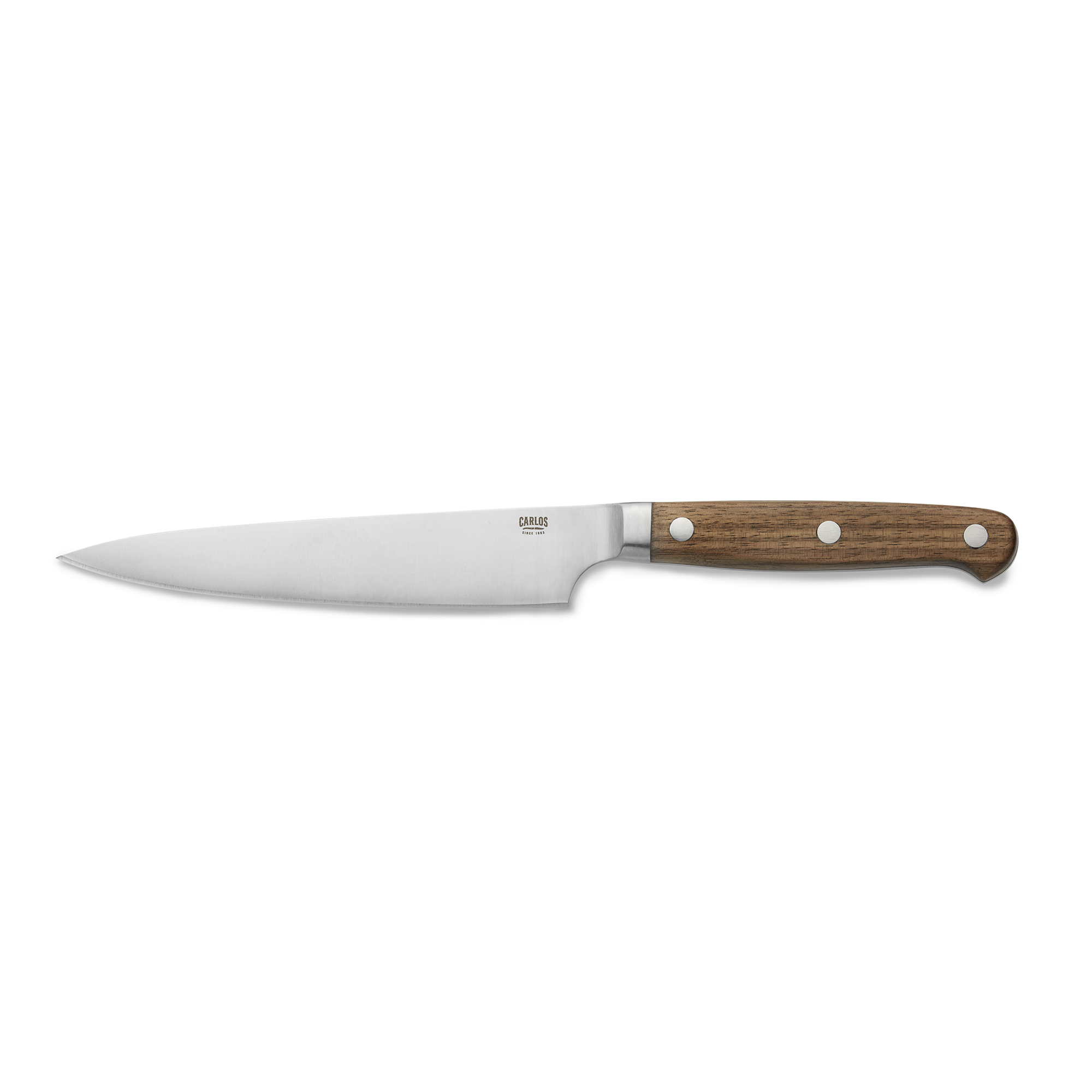 Picture of Carlos Steak Knife Set Walnut Handle Blade Steel 420 Pack of 6 - 6425024