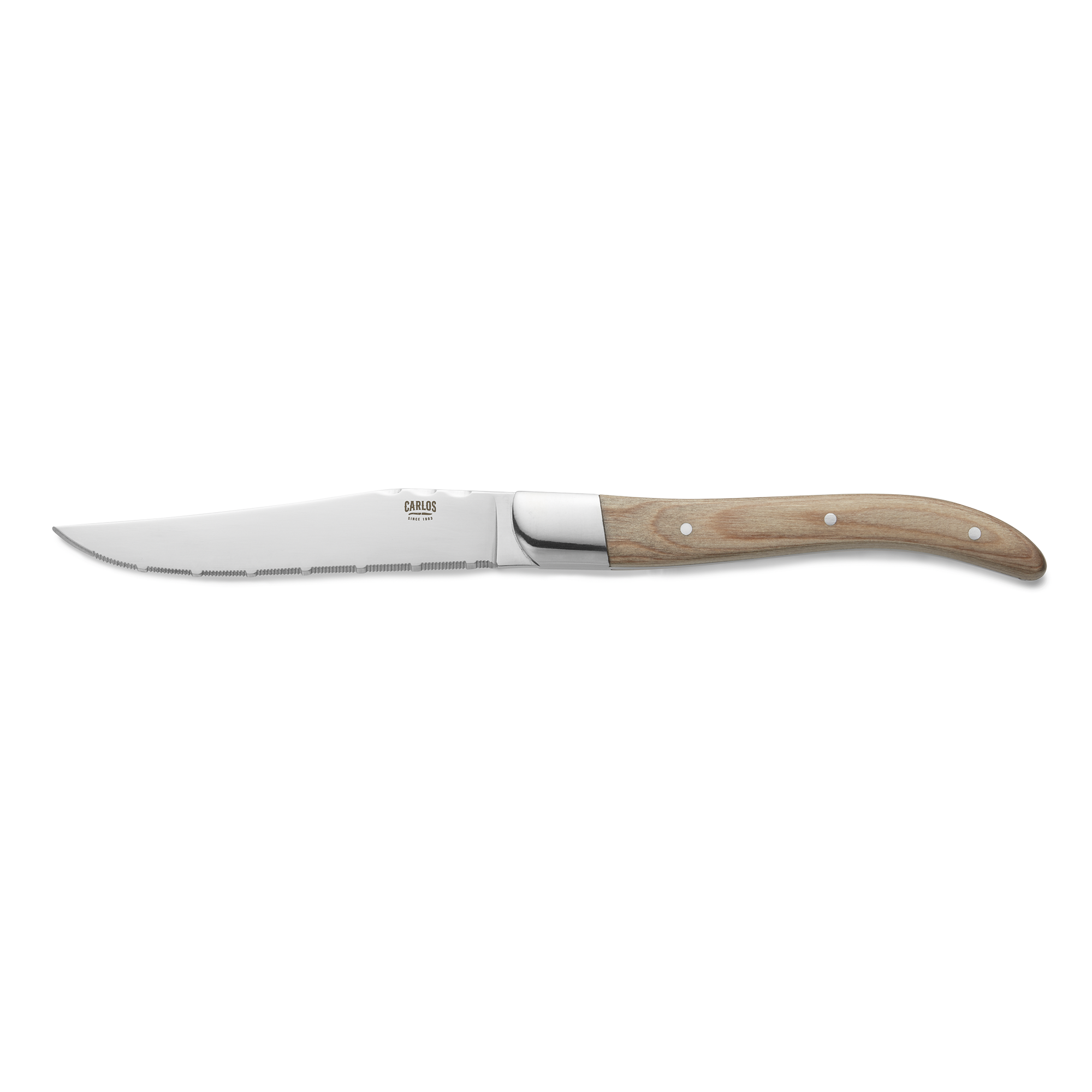Picture of Carlos Steak Knife Set, Pakka Wood Handle, Blade Steel 420, Pack of 6 - 6427223
