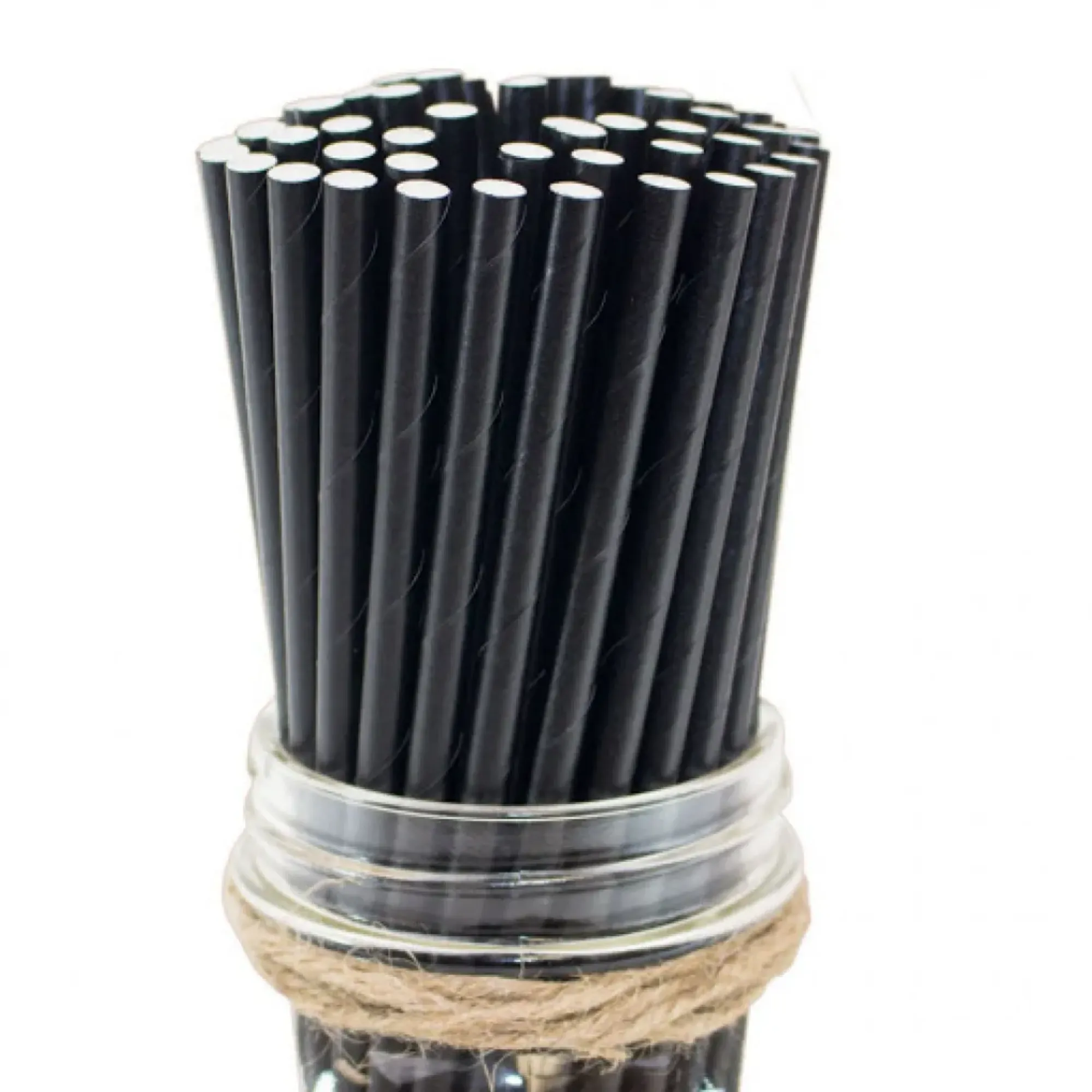 Picture of Biodegradable Straws Black Paper 8'' X 250 - 77762640