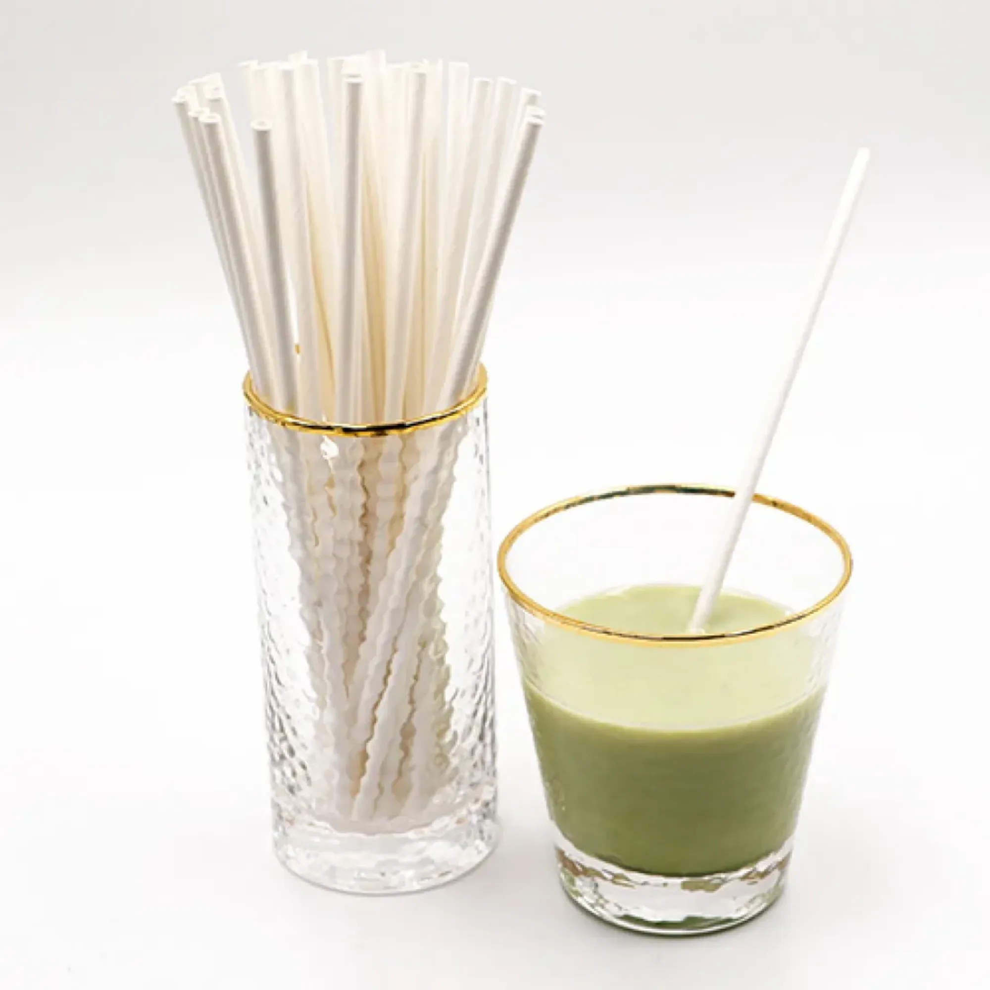 Picture of Biodegradable Straws White Paper 8'' X 250 X 24 - 77762639