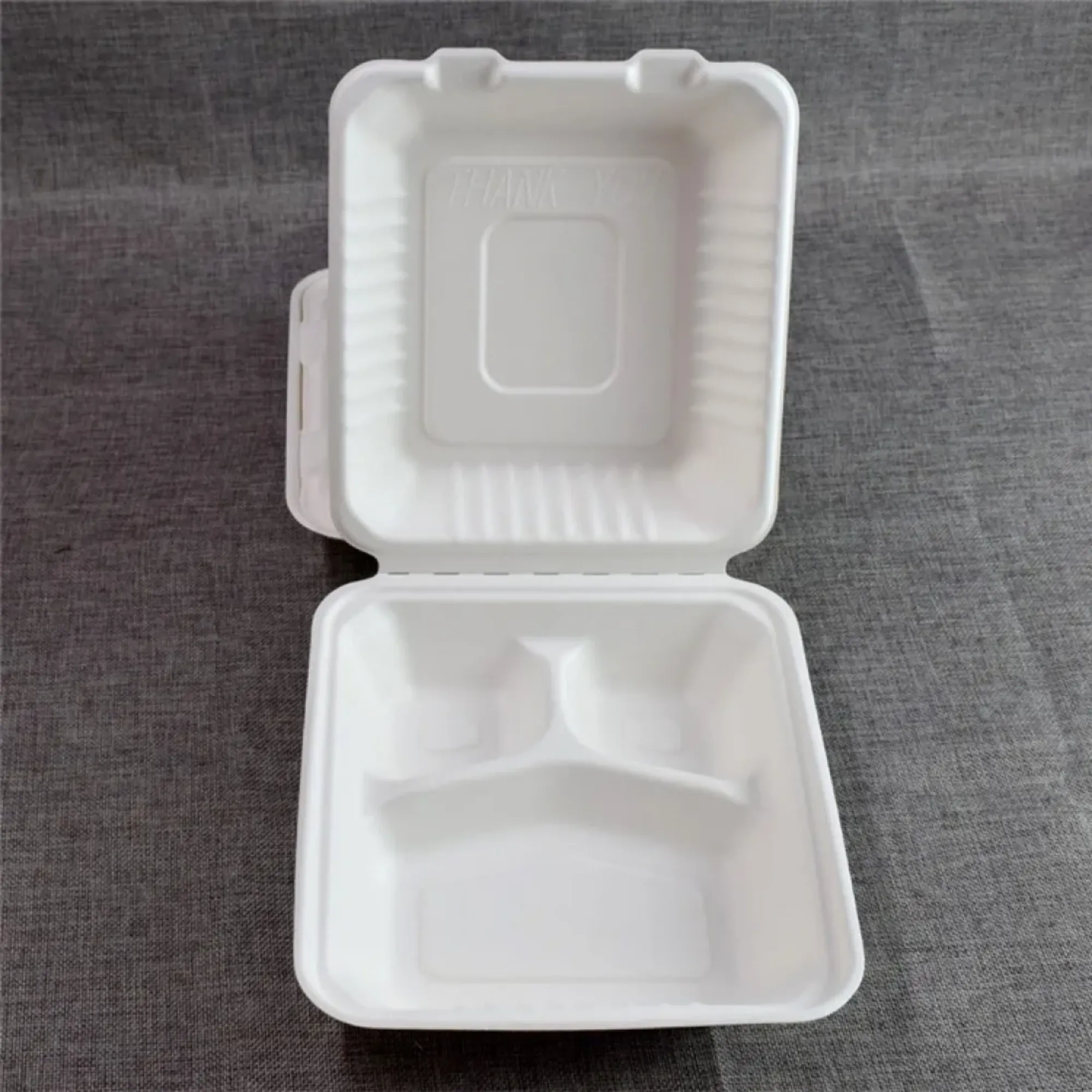 Picture of Bagasse 3 Part Large Meal Box X 200 - 38300047