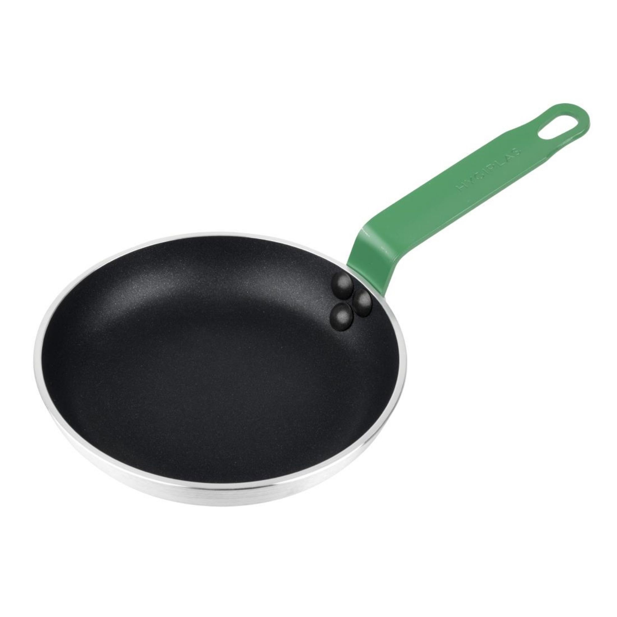 Picture of Hygiplas Aluminium Non-stick Teflon Platinum Plus Frying Pan Green Handle 20cm - HT961