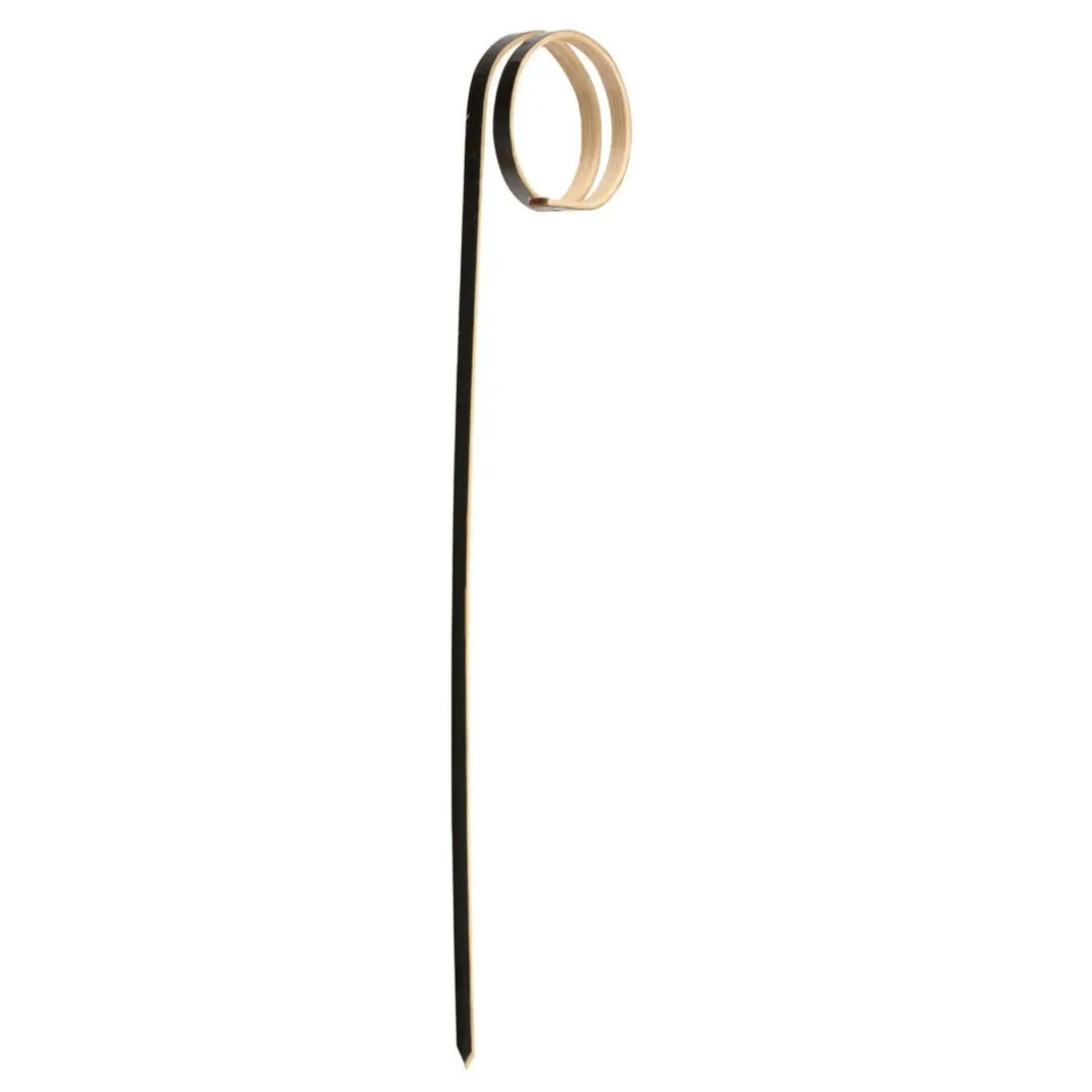 Picture of Curly Black Bamboo Skewer 4.75'' X 100 - 77768449