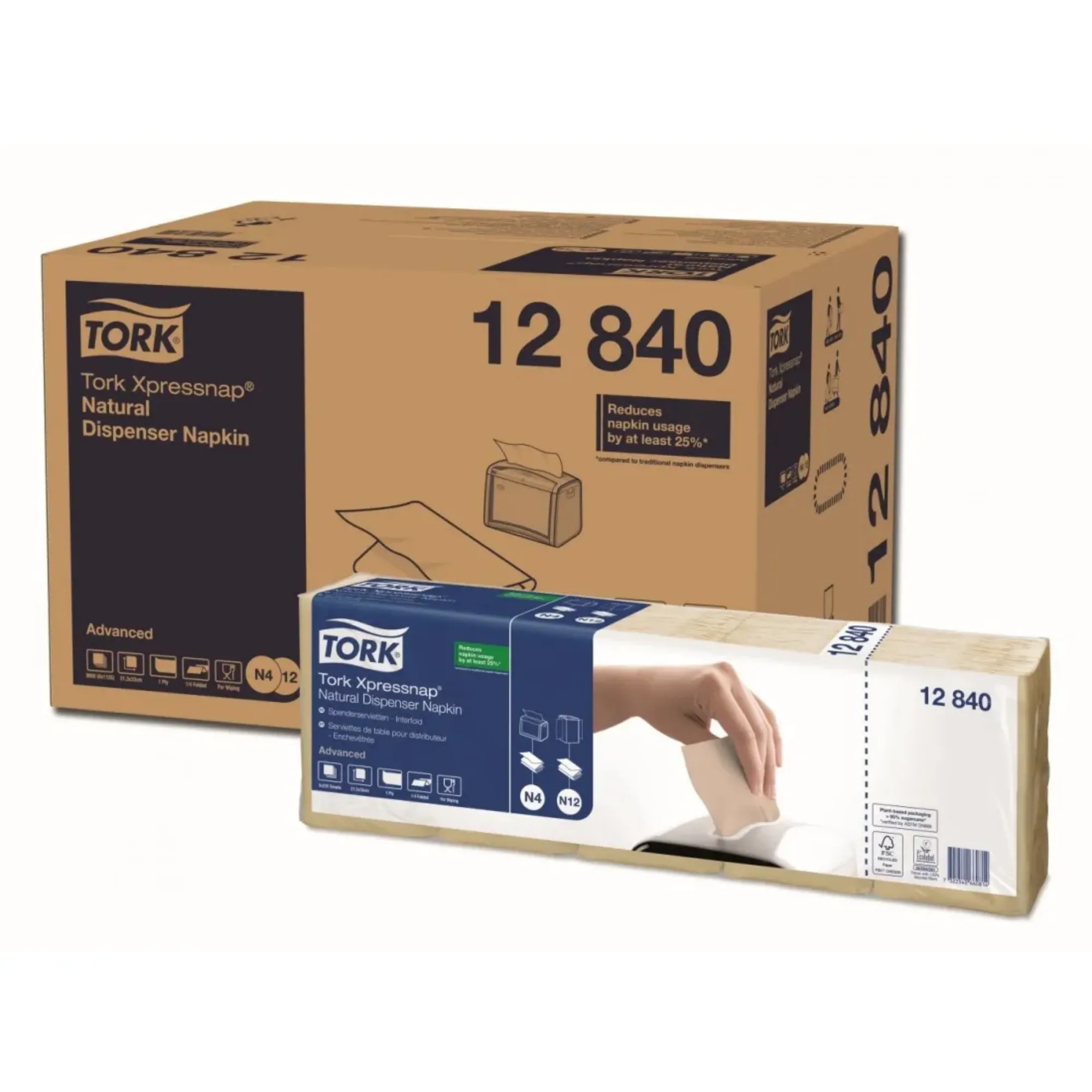 Picture of Tork Xpressnap Natural N4 Napkin X 9000 - 05972335