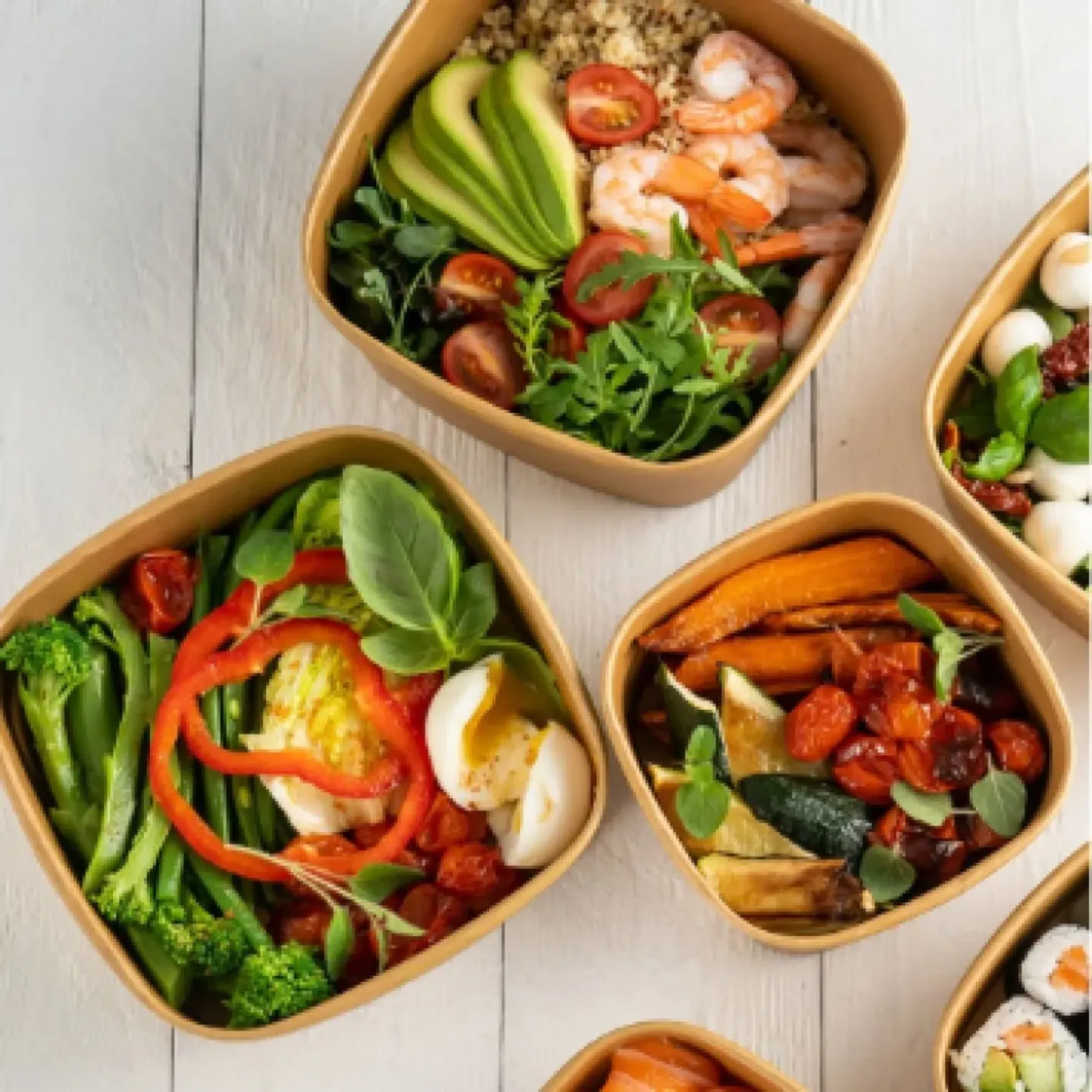 Picture of Kraft Square Bowl 900ml(to Brim) X 300 - 05273252