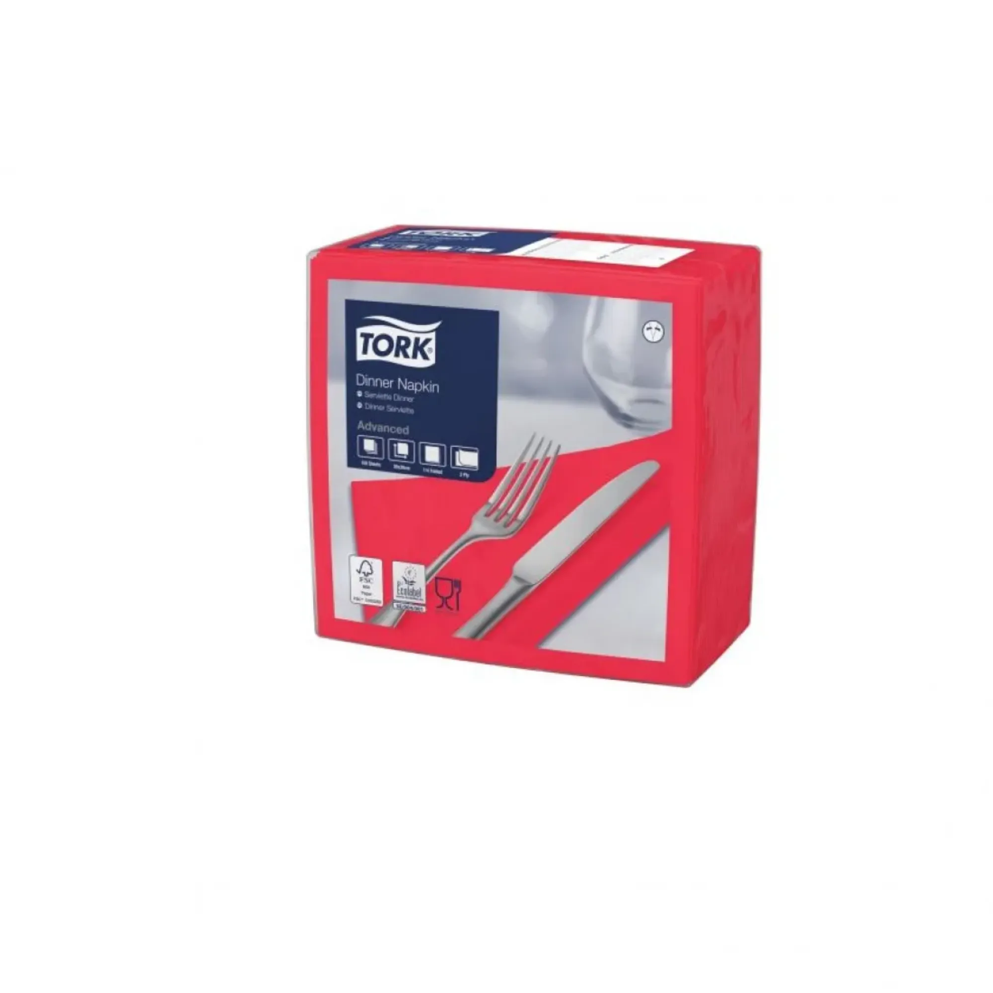 Picture of Tork Red 39/2 Dinner Napkin X 1800 - 05972312