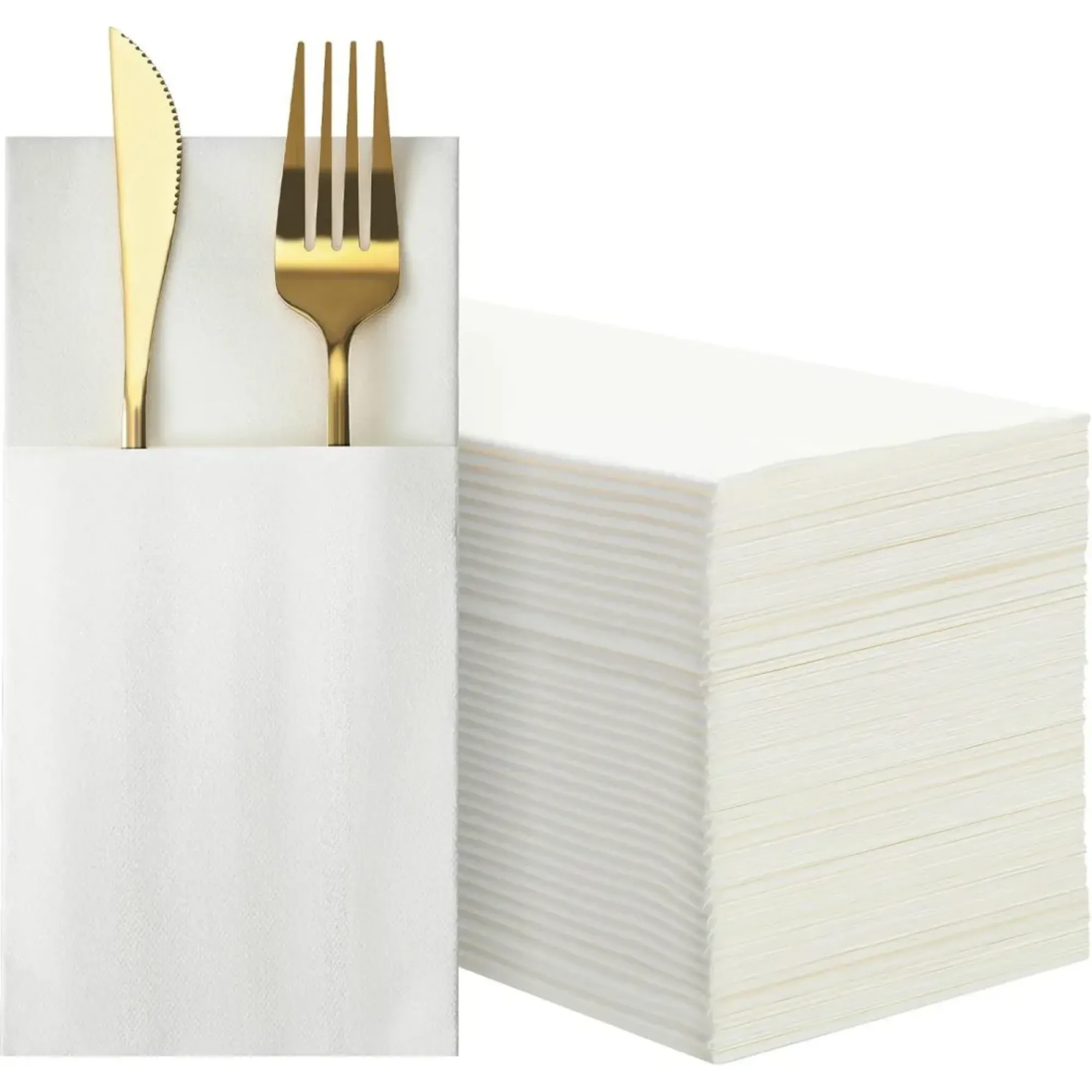 Picture of Airlaid White Pouchette 8 Fold X 1000 - 04511002