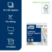 Picture of Tork Linstyle Napkin White 4 Fold X 600 - 05914360