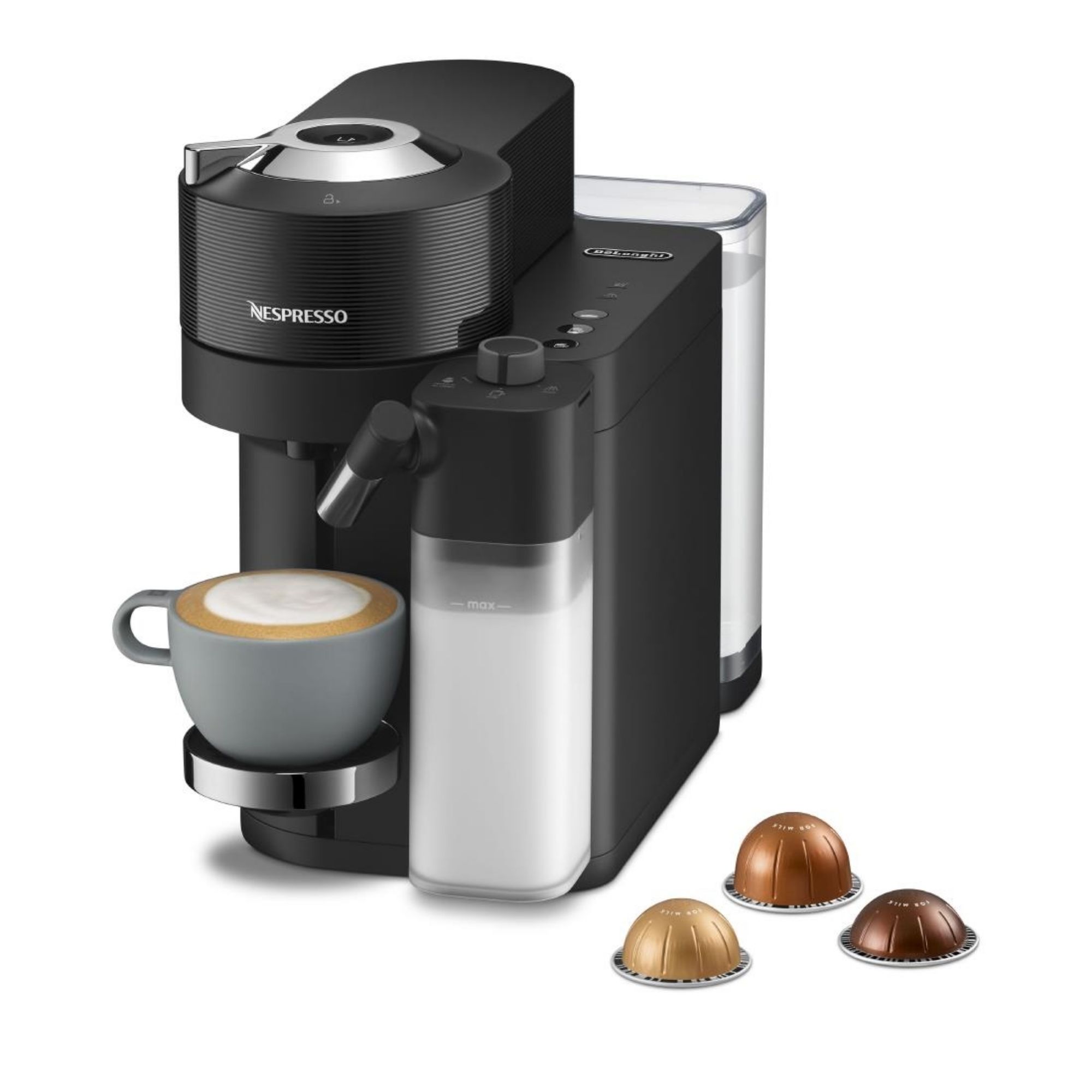 Picture of De'Longhi Nespresso Vertuo Lattissima Coffee Machine Black ENV300 - HW194
