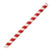 Picture of Fiesta Compostable Bubble Tea Straw Red & White 12x210mm (150 Pack) - HU368