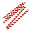 Picture of Fiesta Compostable Bubble Tea Straw Red & White 12x210mm (150 Pack) - HU368