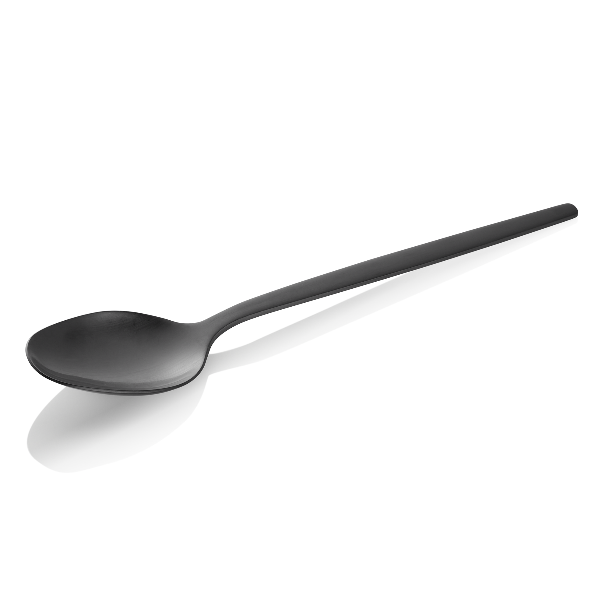 Picture of Alex Black Menu Spoon Set, Chrome Nickel Steel, Pack of 12 - 1612202
